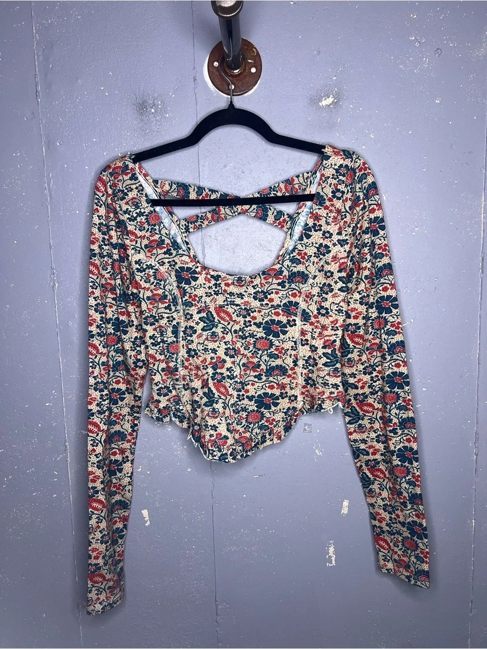Free People Melanie Long Sleeve Top Medium